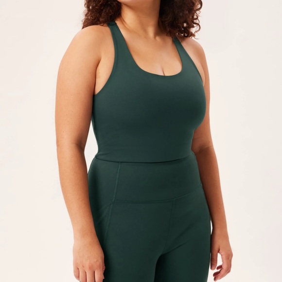 girlfriend collective Pants - Girlfriend Green Leggings & Bra Set